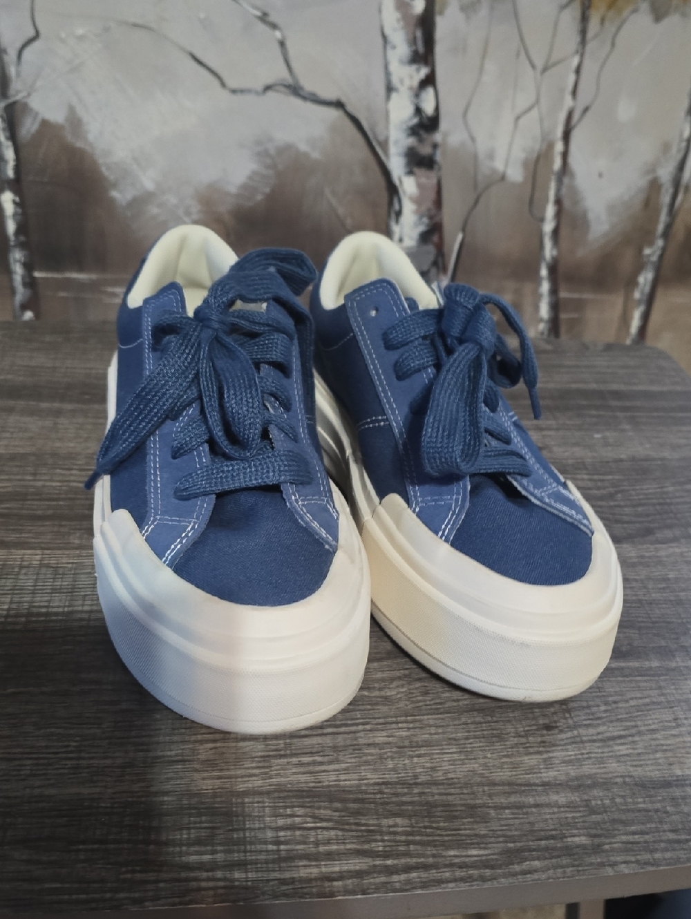 Converse Canvas Platform Sneakers - Casual Lace-Up Shoes